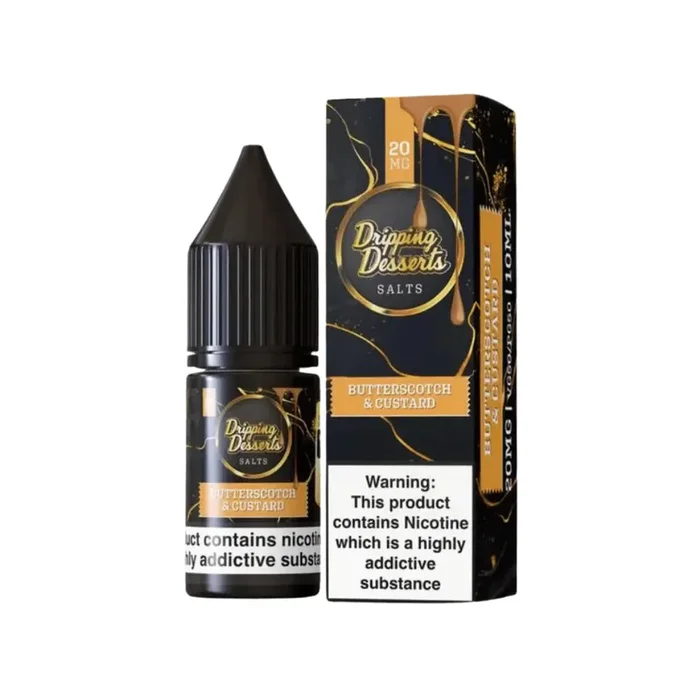 Dripping Desserts Butterscotch & Custard 10ml Nic Salt E-liquid
