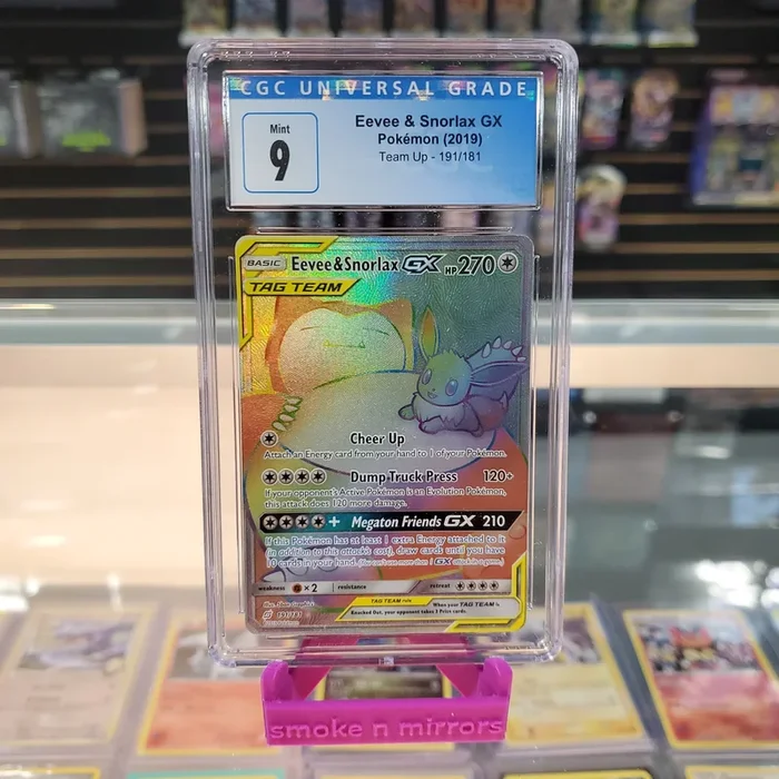 Eevee & Snorlax GX – Team Up: CGC 9