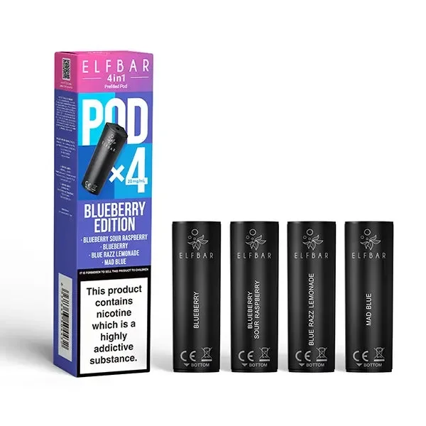 Elf Bar 4 in 1 Blueberry Edition Prefilled Pods