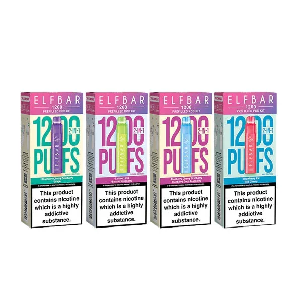 ELF Bar – 1200 Multi Edition Prefilled Pod Kit 1200 Puffs 20mg