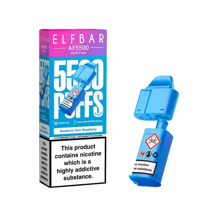 Elf Bar AF5500 Blueberry Sour Raspberry Refill Pod