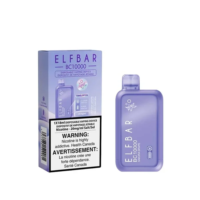 ELF Bar BC10000 Disposable Vape – Sakura Grape (ON)