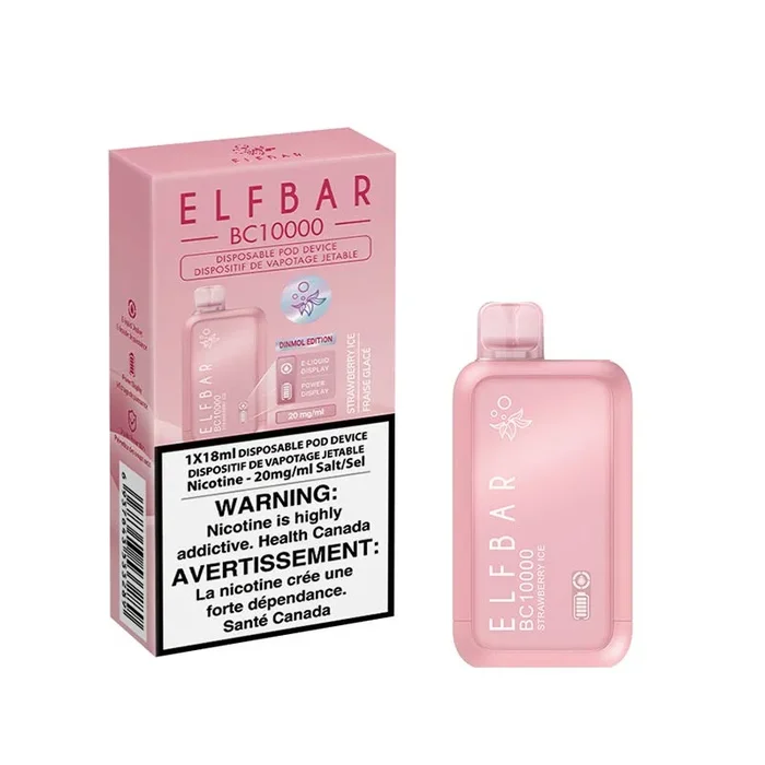 ELF Bar BC10000 Disposable Vape – Strawberry Ice (ON)