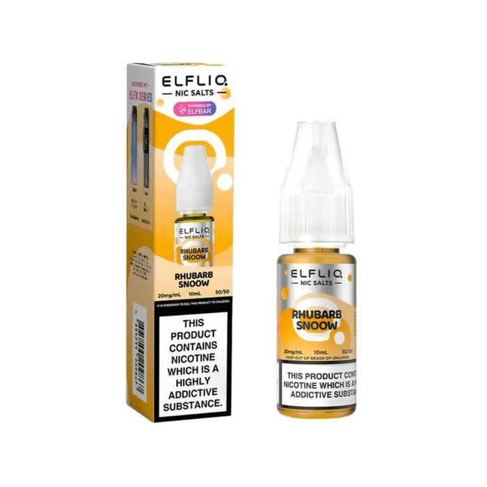Elf Bar Elfliq Rhubarb Snoow 10ml Nic Salt E-liquid