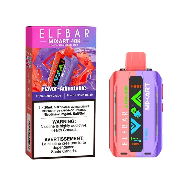 ELF Bar MixArt 40K Disposable – Triple Berry Grape (ON)