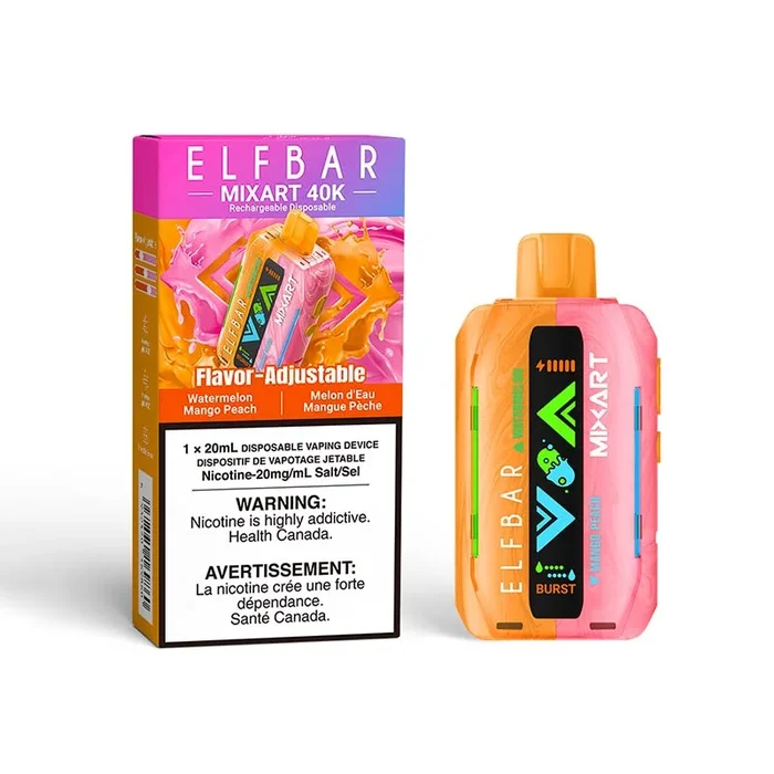 ELF Bar MixArt 40K Disposable – Watermelon Mango Peach (ON)