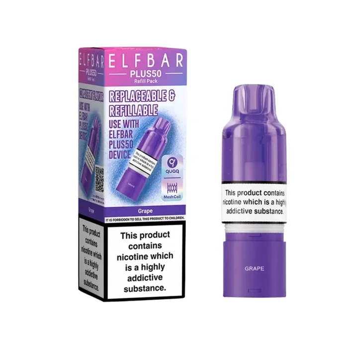 Elf Bar Plus 50 Grape Refill Pod