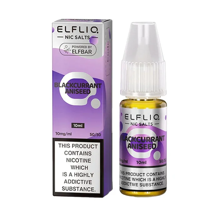 ELFLIQ Blackcurrant Aniseed 10ml Nicotine Salt E-Liquid