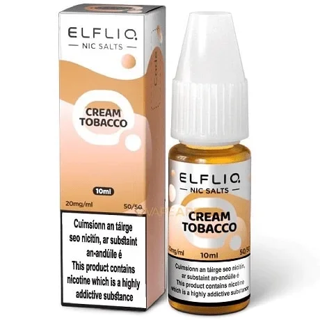 ElfLiq Nic Salt 10ml – Cream Tobacco/Snoow Tobacco Elf bar e-liquid