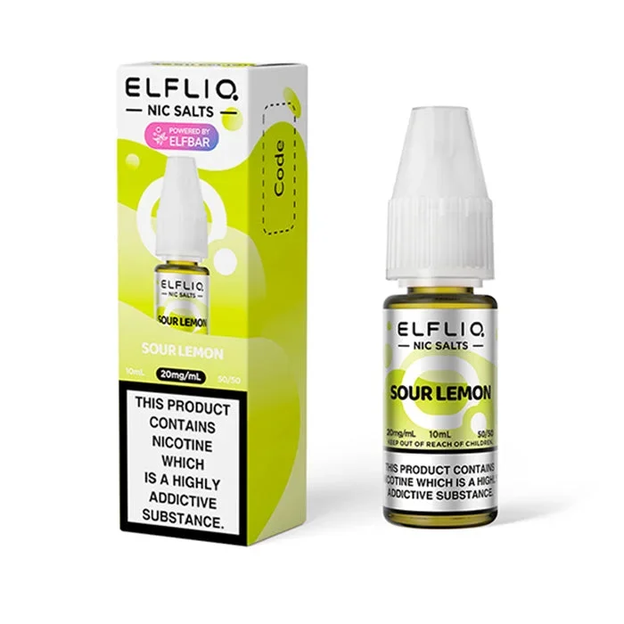 ELFLIQ Sour Lemon 10ml Nicotine Salt E-Liquid