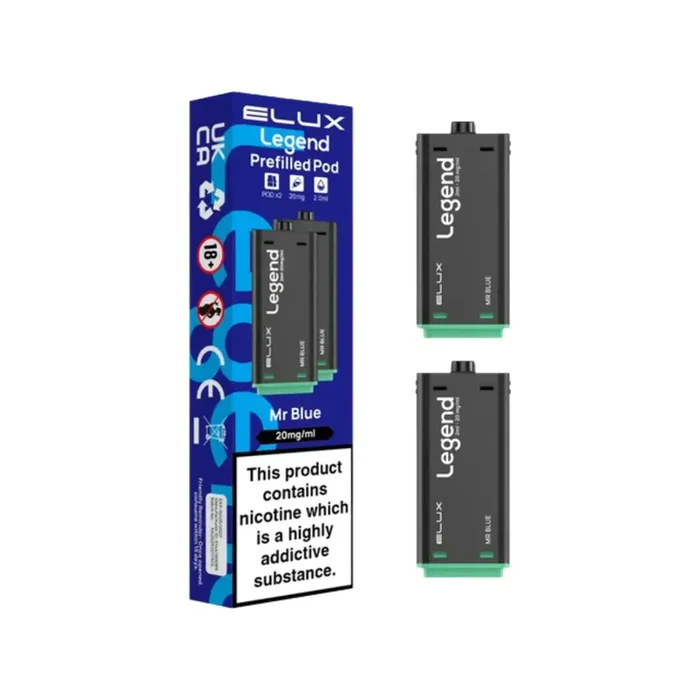 Elux Legend 1500 Mr Blue Refill Pods