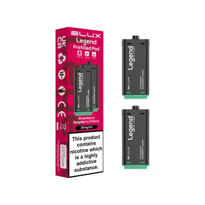 Elux Legend 1500 Strawberry Raspberry Cherry Refill Pods