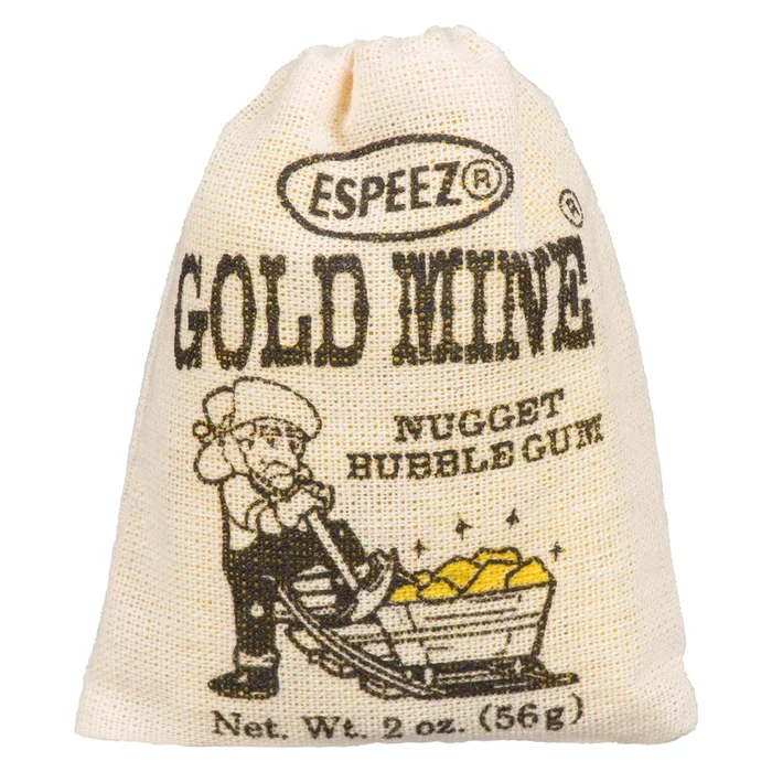 Espeez Gold Mine Nugget Bubble Gum, 56 g
