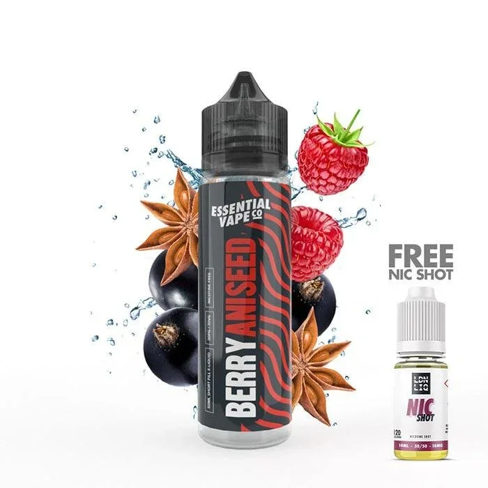 Essential Vape Co Berry n’ Spice 50ml Short Fill E-Liquid
