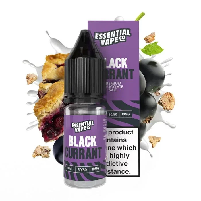 Essential Vape Co Blackcurrant – 10ml Nicotine Salt E-Liquid