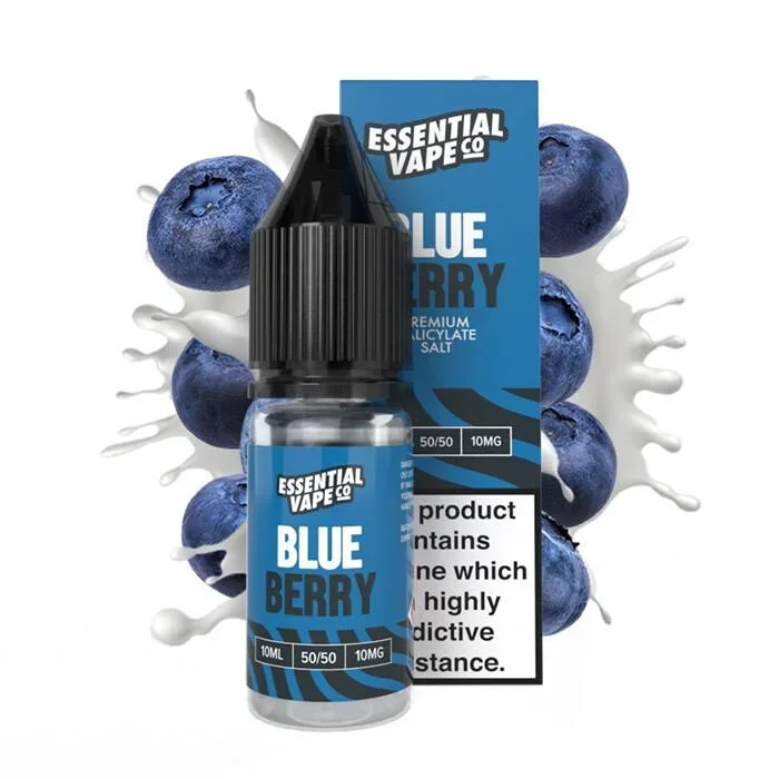 Essential Vape Co Blueberry – 10ml Nicotine Salt E-Liquid