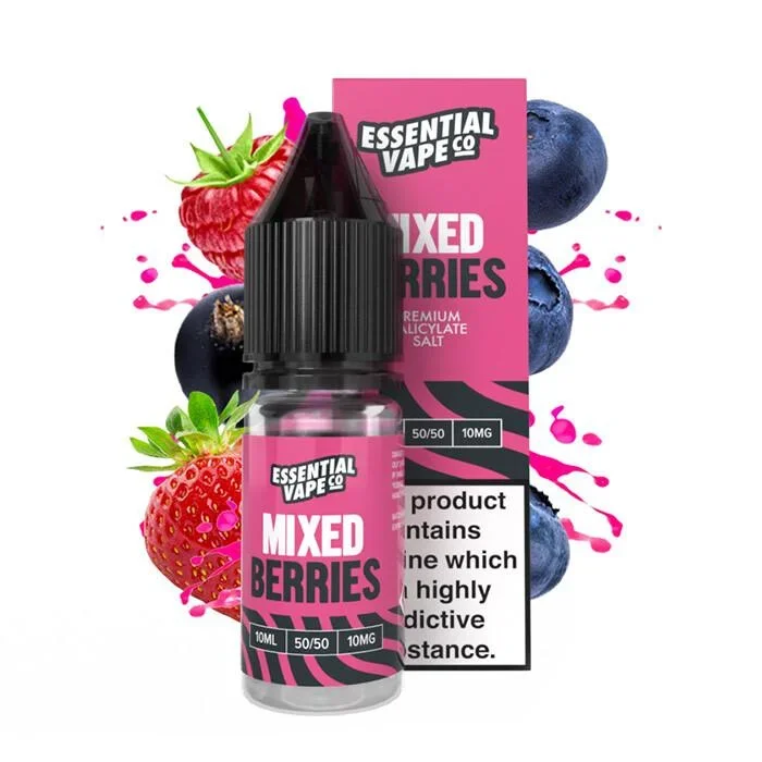 Essential Vape Co Mixed Berries – 10ml Nicotine Salt E-Liquid