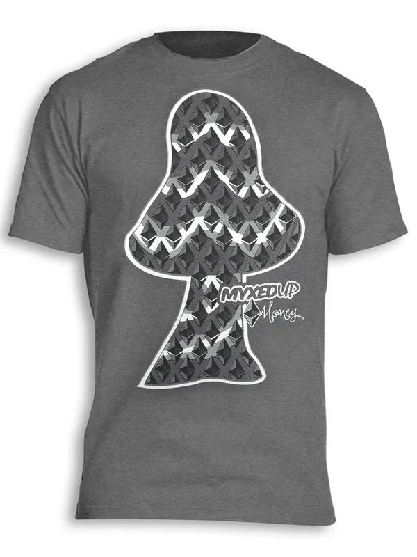 Ethereum Money Myxed Up Mushroom T-Shirt – Grey