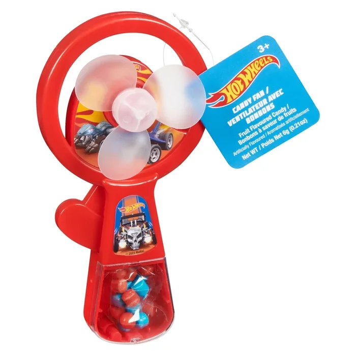 Exclusive Brands Hot Wheels Fruit Flavoured Candy Fan