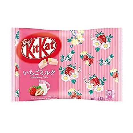 Exotic Kit-Kats Strawberry Milk Flavor (Japan)