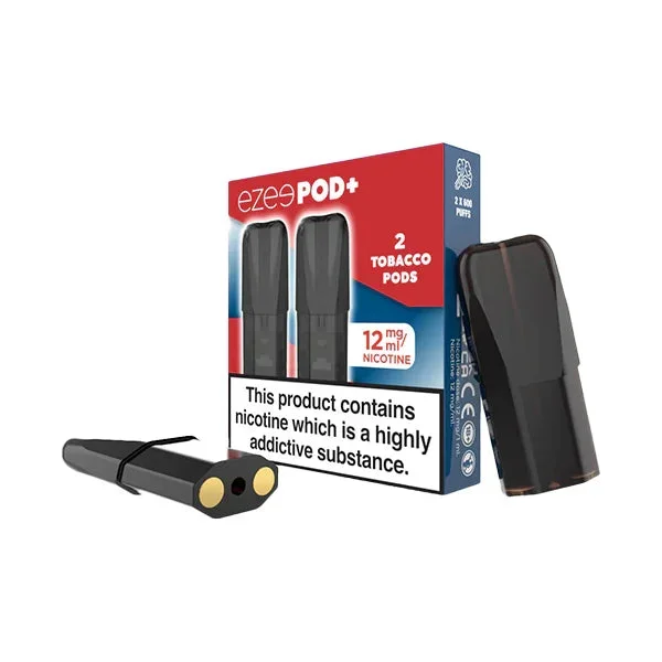 Ezee – POD+ Tobacco Replacement Prefilled Pods 2ml 1200 Puffs – 2 Pcs 12mg