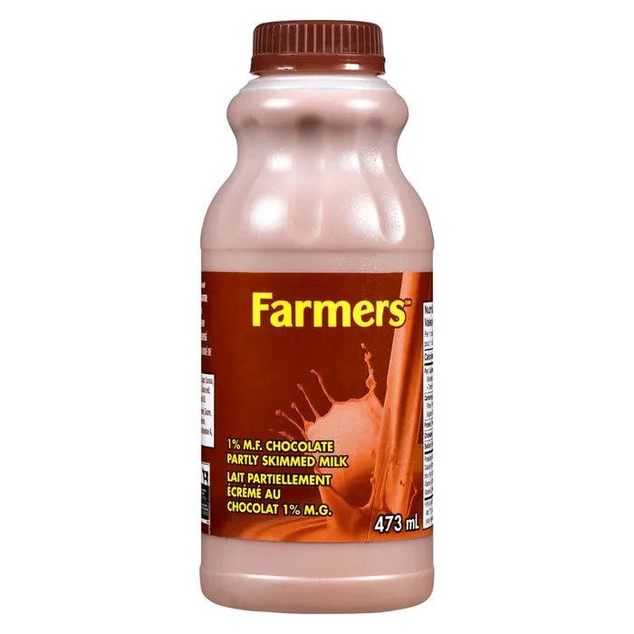 Farmers 1% M.F. Partly Skimmed Chocolate Milk, 473-ml