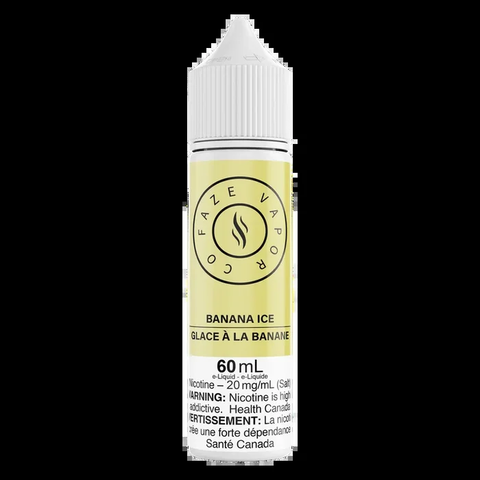 Faze Vapor Co 60mL Salts – Banana Ice