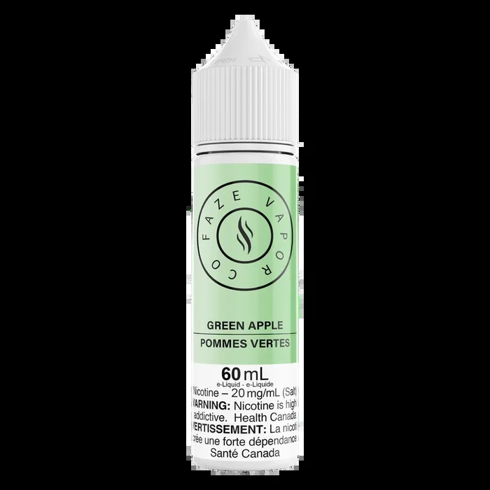 Faze Vapor Co 60mL Salts – Green Apple