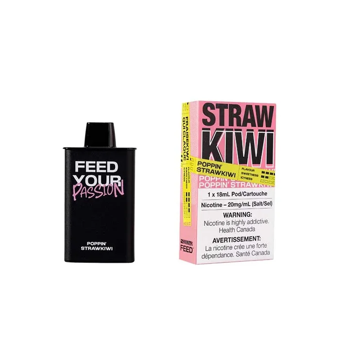 FEED 9000 Puffs Pre-filled Pod – Poppin’ Strawkiwi