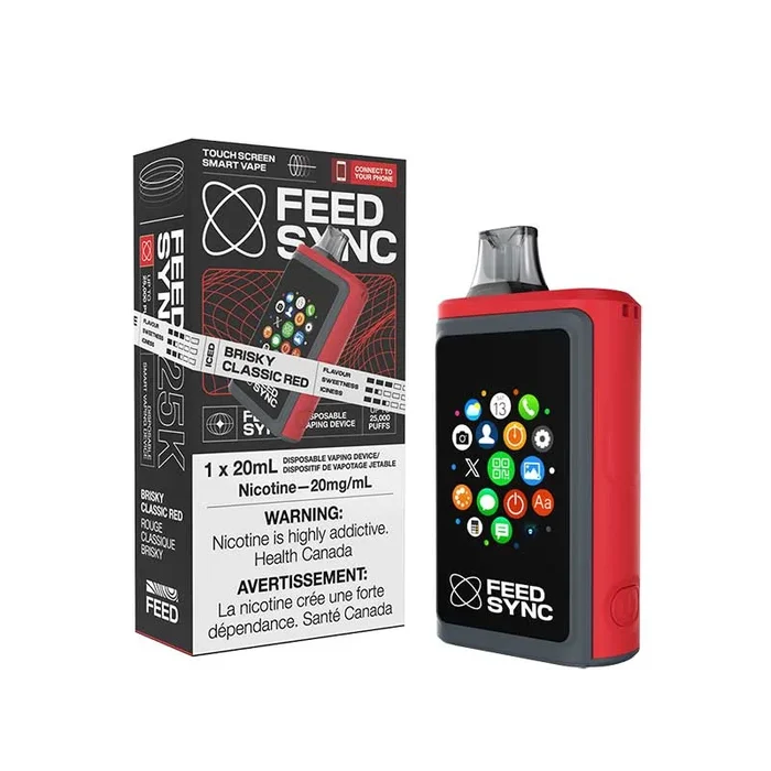 FEED Sync 25K Disposable – Brisky Classic Red (ON)