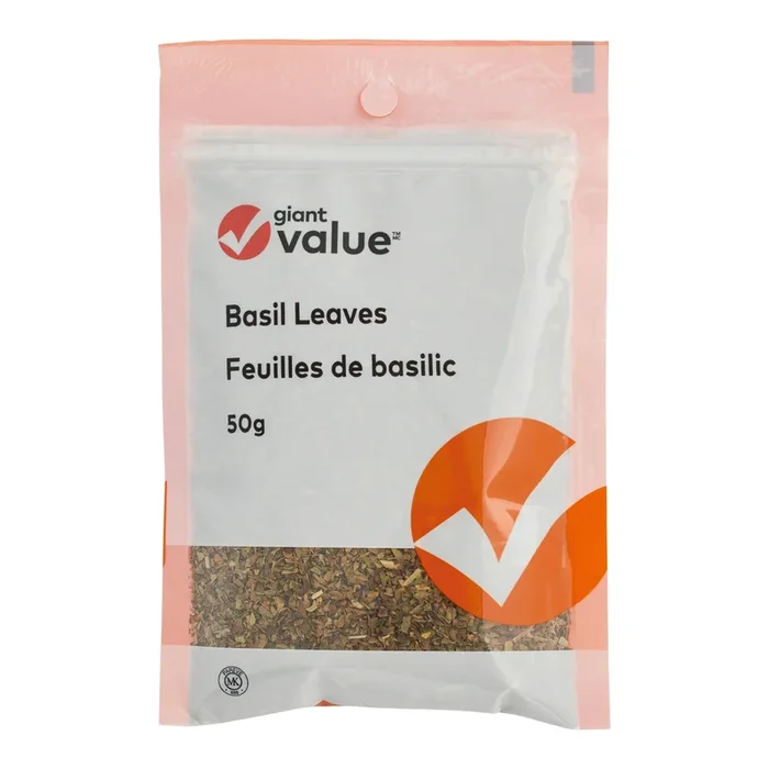 Feuilles de basilic Giant Value, 50 g
