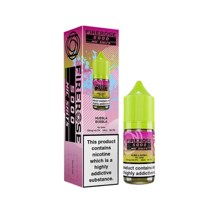Firerose 5000 Hubbla Bubbla 10ml Nic Salt E-liquid by ELUX