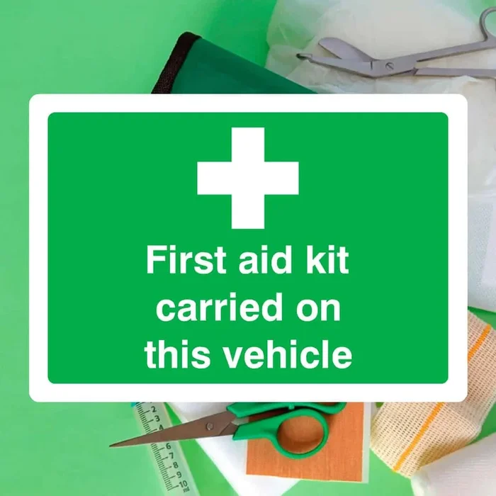 First Aid Kit Vehicle Sign