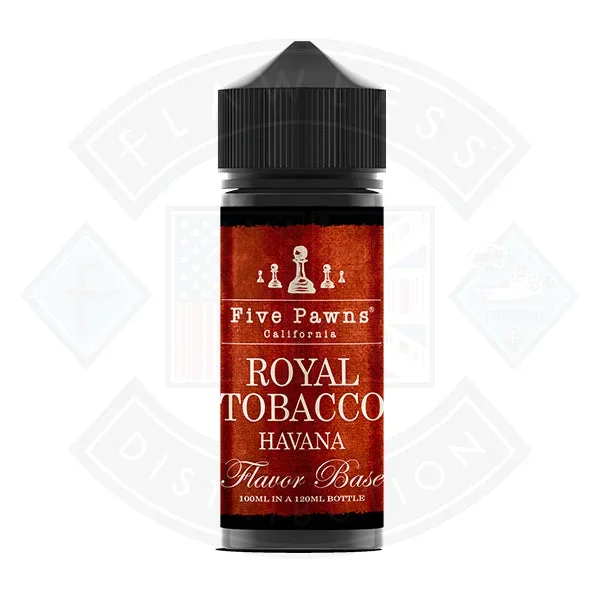 Five Pawns – Royal Tobacco Havana 0mg 100ml Shortfill