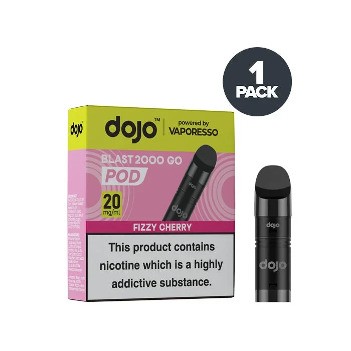 Fizzy Cherry Vaporesso Dojo Blast 2000 Go Pre-filled Pods