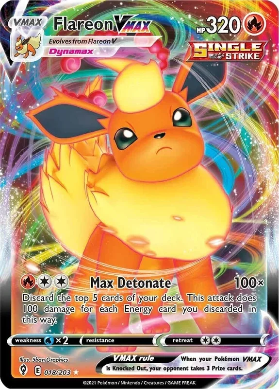 Flareon VMAX (018/203) (SWSH07)