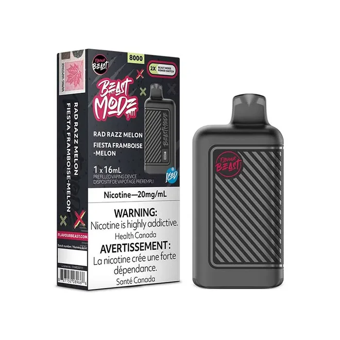 Flavour Beast Beast Mode 8K Disposable – Rad Razz Melon Iced (ON)