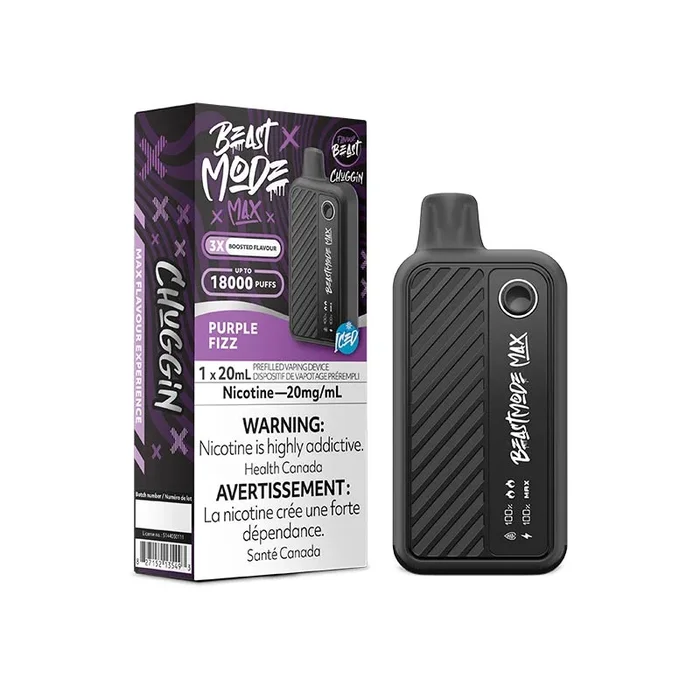 Flavour Beast Beast Mode Max 18K Disposable – Chuggin’ Purple Fizz (ON)
