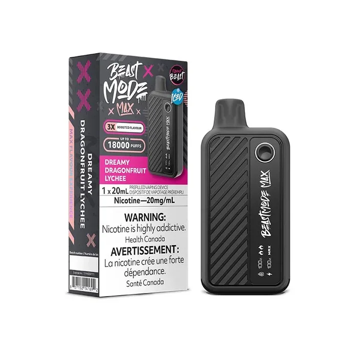 Flavour Beast Beast Mode Max 18K Disposable – Dreamy Dragonfruit Lychee Iced (ON)