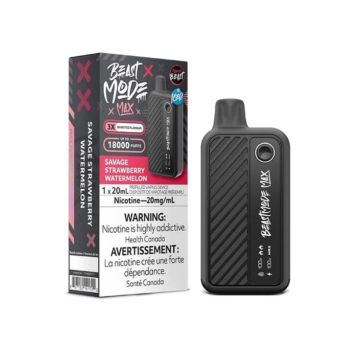 Flavour Beast Beast Mode Max 18K Disposable – Savage Strawberry Watermelon Iced