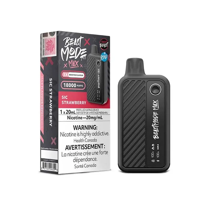 Flavour Beast Beast Mode Max 18K Disposable – Sic Strawberry Iced (ON)
