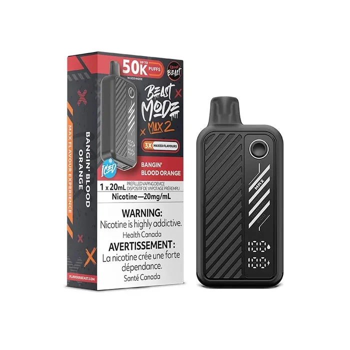 Flavour Beast Beast Mode Max 2 Disposable – Bangin’ Blood Orange Iced (MB)