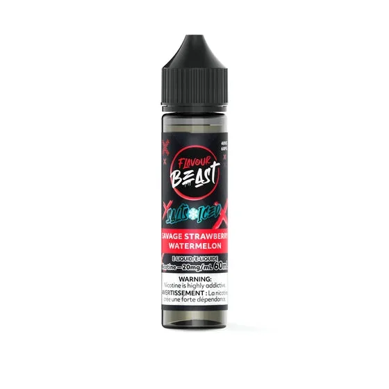 Flavour Beast E-Liquid 60mL Salts – Savage Strawberry Watermelon