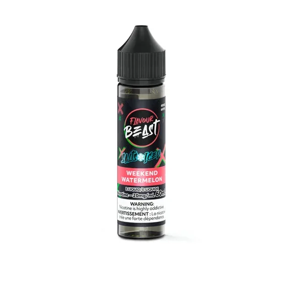 Flavour Beast E-Liquid 60mL Salts – Weekend Watermelon Iced