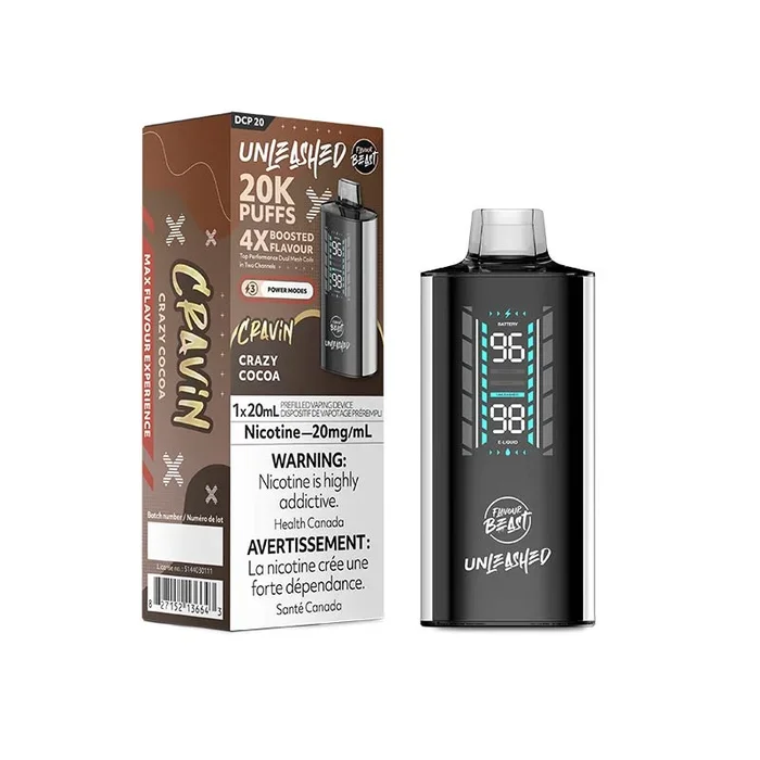 Flavour Beast Unleashed DCP 20K Disposable – Crazy Cocoa (ON)