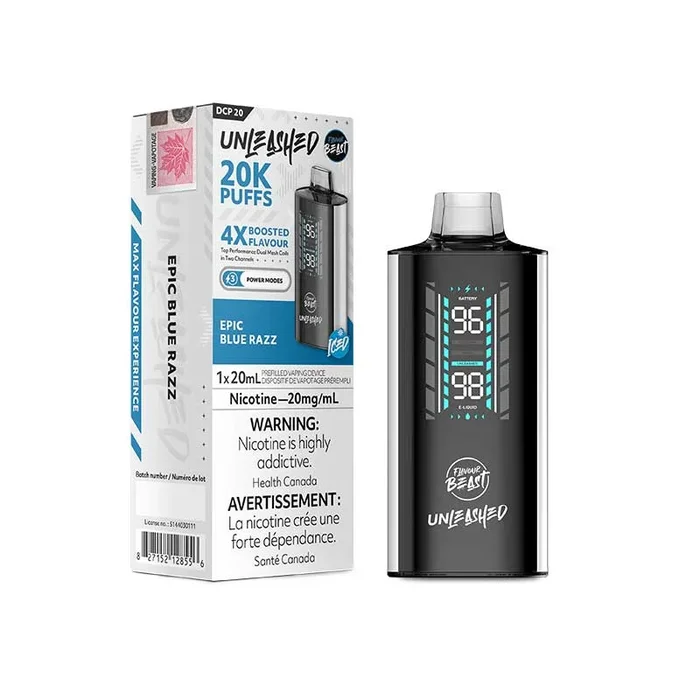 Flavour Beast Unleashed DCP 20K Disposable – Epic Blue Razz