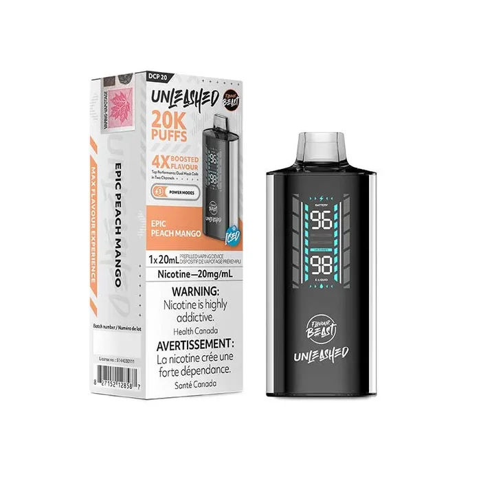 Flavour Beast Unleashed DCP 20K Disposable – Epic Peach Mango