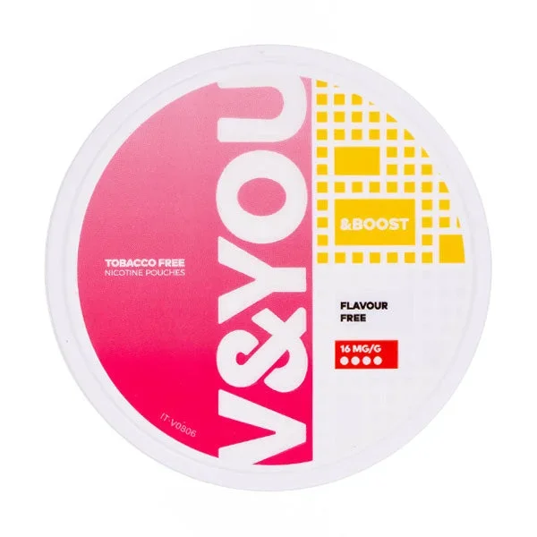 Flavour Free &Boost Nicotine Pouches by V&YOU