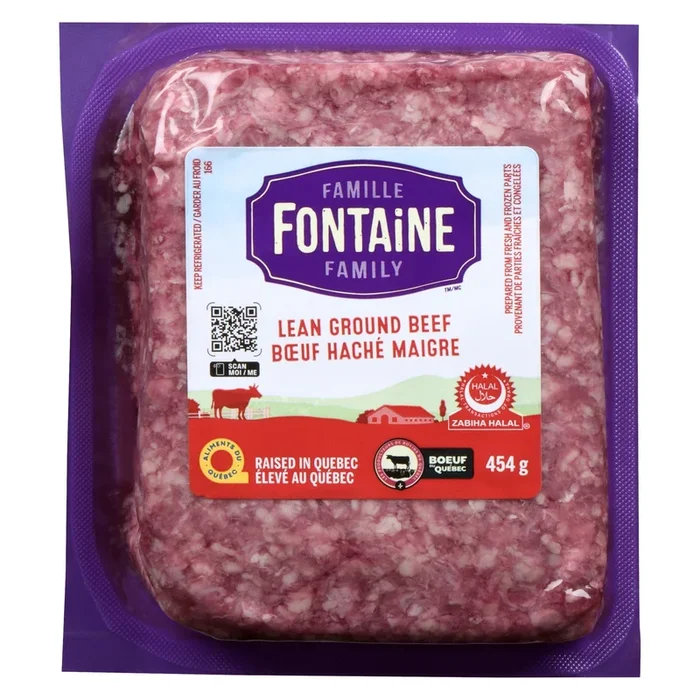 Fontaine Family Lean Ground Beef, 454 g