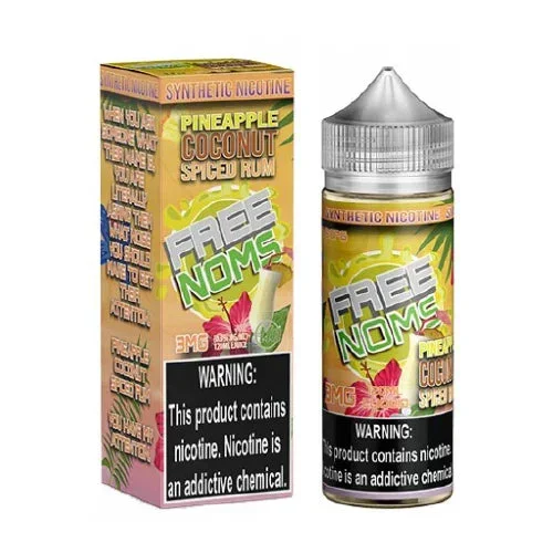 Free Noms – Pineapple Coconut Spiced Rum – 120ML E-Liquid